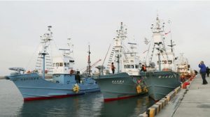 SENDAI – Three Japanese ships set sail early Tuesday morning