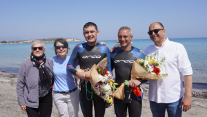 19 yaşındaki İzmirli Açık su yüzücüsü Tuna Tunca ve Triatlon