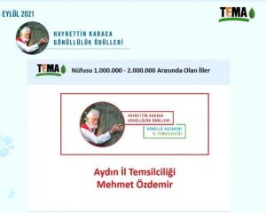 📌Hayrettin Karaca Ödülünü geçen yıl “Verimlilik” bu yıl “Gönüllülük” dalında