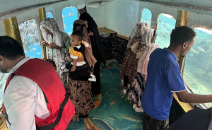 Sudan’ın turizm ve liman kenti Port Sudan’da bulunan cam kafes,