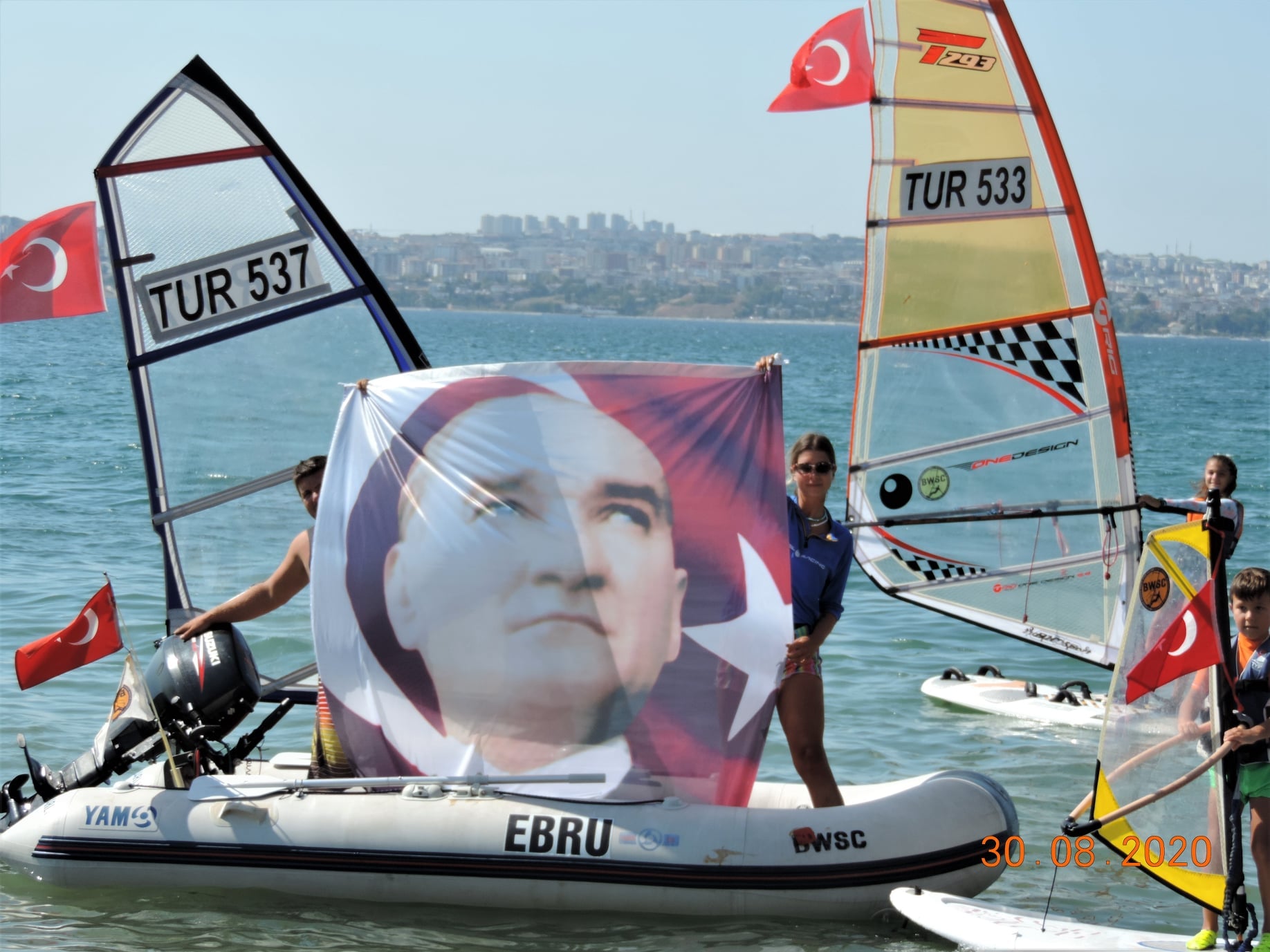 30 Ağustos Zafer Bayramı nedeniyle Akdeniz Yelken Kulübü, Amasra Yelken