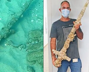 İsrail’de amatör bir dalgıç, dalış sırasında Haçlılar’dan kaldığı ve 900