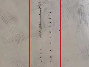 ABD’nin Florida eyaletinin doğu kıyısında, kasırgaların neden olduğu şiddetli kıyı