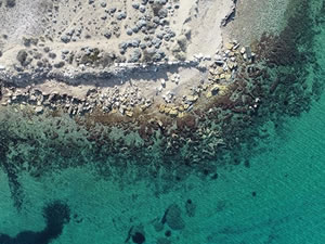 Çanakkale’nin Ezine ilçesine bağlı Dalyan köyü sahili yakınındaki Alexandria Troas