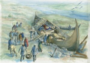 20 metrelik Viking gemisi, daha önce içi boş olduğu düşünülen