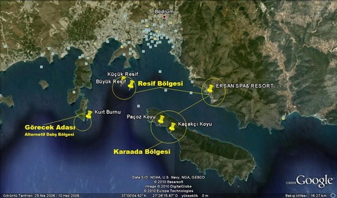 Türkiye Şampiyonası Dalış Bölgeleri 15-19 Mayıs 2010 tarihinde Bodrumda yapılacak olan 13. ALTIN PALET