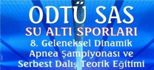 ODTÜ SAS tarafından düzenlenen ”8. Geleneksel Serbest Dalış Dinamik Apnea
