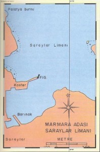Marmara Adasının kuzey sahili (40 39 27N, 27 39 54E)