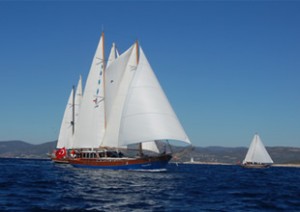 Bodrum Yacht Festivali kapsamında düzenlenen 23. Uluslararası Bodrum Ahşap Yelkenli