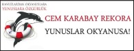 Cem KARABAY ‘ın rekor dalışında kullanmak için özel yaptırdığı afişi… Teşekkür ediyoruz  Cem Karabay