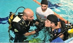 Büyükşehir Belediyesi desteğiyle Hacettepe Üniversitesi Su Altı Sporları Kulübü tarafından