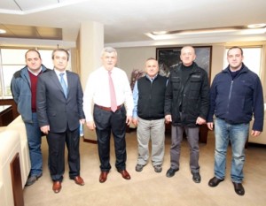 Kocaeli Büyükşehir Belediye Başkanı İbrahim Karaosmanoğlu, Kandıra Belediye Başkanı Cengiz