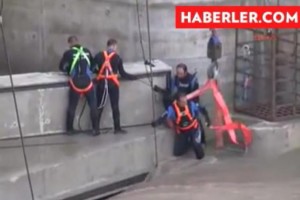 Tokat’ta Kelkit Çayı üzerindeki hidroelektrik santrali içinde bulunan su depolama