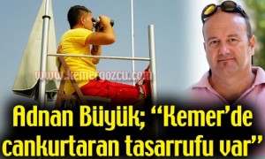 Kemer ilçesinde Türkiye Sualtı Sporları Federasyonu’na bağlı olarak çalışan cankurtaran