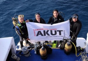 Arama Kurtarma Derneği (AKUT) dalış ekibi, 97 yıl önce Çanakkale