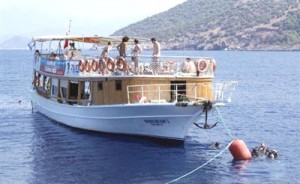 Muğla’nın Fethiye İlçesi’ndeki Dalyan Deresi açıklarında batırılan ‘TCSG 121’ adlı