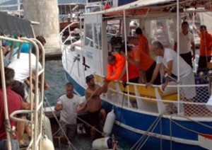 Sahil Güvenlik Marmaris Grup Komutanlığı’na ait 45 metrelik, fiberglass bot,