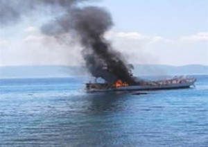 Yunanistan’ın Girit Adası’nın güneyinde kaçak göçmen taşıyan bir balıkçı teknesinde