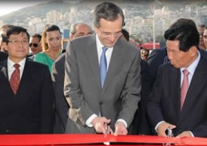 Başbakan Samaras açılışta yaptığı konuşmada, Çinli yatırımcılara, Yunanistan’daki ulaştırma, tren,