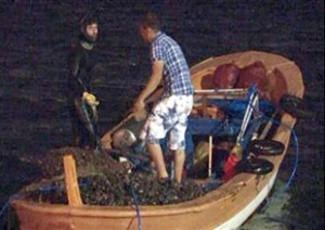 İzmir’de, dalgıçların denizin dibinden elle filelere topladığı midye, sofralara gelene