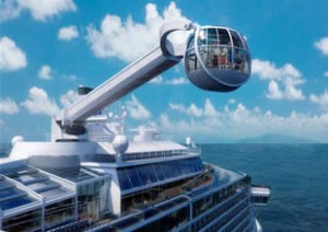 MacGregor, Royal Caribbean’ın ilk Quantum sınıfı gemisine gözlem kreyni tasarladı.