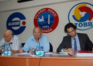 Aliağa Organize Sanayi Bölgesi (ALOSBİ) üyesi firmaların temsilcileri, Aliağa Ticaret