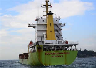Çanakkale Boğazı kuzey güney geçişi yapan Antigua Barbuda Bayraklı EDGAR