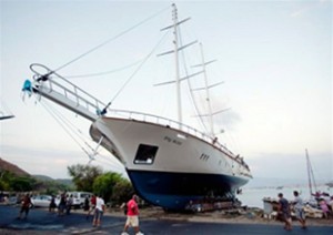 Fethiye bir tersanede yapılan ve işçiliği, dizaynı ve tasarımıyla büyük