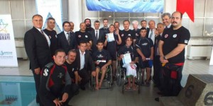 Kastamonu’da sualtı sporu yapan engelli sporcu Zafer Çakmak, daha çok