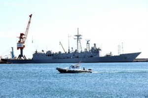 Soçi Kış Olimpiyatları kapsamında Karadeniz’e gelen ABD savaş gemilerinden USS