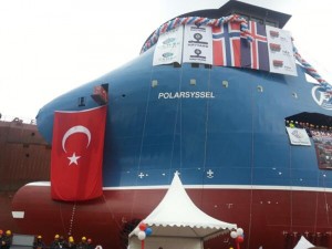 Norveç Havyard Grup için Cemre Tersanesi’nde inşa edilen PSV /