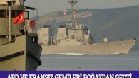 Günlerdir ABD‘nin göndereceği konuşulan savaş gemisi 75 borda numaralı Donald Cook bu sabah saat 07.00 de Ege Denizi’nden Çanakkale Boğazı’na giriş yaptı. Türk Sahil Güvenlik botunun eşlik ettiği ABD savaş gemisi saat 08.00 da Çanakkale önlerine ulaştı. Geminin saat 09.30 […]