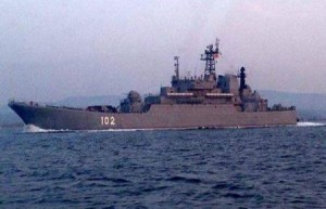 Rusya’nın, Suriye’deki iç savaş nedeniyle Akdeniz’de görevlendirdiği 102 bordo numaralı