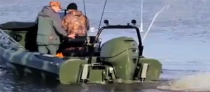 Balıkçıların yeni gözdesi olan, karada ve suda gidebilen tekne oldukça