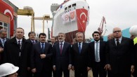 Tuzla’daki İstanbul Tersanesi’nde inşaa edilen jeofizik araştırma gemisi MTA TURKUAZ, Başbakan Yardımcısı Bülent Arınç, Enerjive Tabii Kaynaklar Bakanı Taner Yıldız’ın katıldığı törenle denize indirildi. Türk bayrağı ve balonlarla süslenen gemi özellikleri bakımından Türkiye’nin yeni araştırma gemisi olmakla birlikte jeofiziksistemler ve deniz […]