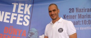 Serbest dalış dünya rekortmeni milli sporcu Devrim Cenk Ulusoy, Antalya’nın