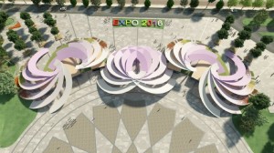 11 Ağustos 2015 Salı – Giriş kapılarındaki görsel mimaride EXPO 2016 Antalya