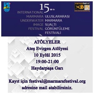 Uluslararası Marmara Sualtı Görüntüleme Festivali kapsamında yapılacak atölyelerde, ustalar bilgi