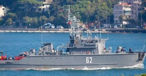 Bulgaristan Donanması’na ait mayın tarama gemisi ‘Shkval’, Çanakkale Boğazı’ndan geçerek