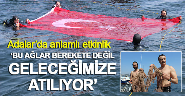 Adalar Kent Konseyi Deniz ve Yaşam Grubu, denizaltı yaşamının tahrip