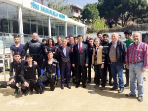 Uygulamalı eğitimlerin yapıldığı Türk Balıkadamlar Kulübünde eğitim sezonunun açılışı 7