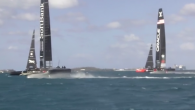 SoftBank Team Japan sailors are safe after a wing broke while sailing yesterday, with the moment caught on video from two different angles, showing the exact moment that the wing gave way. Following the incident, SoftBank Team Japan Skipper Dean Barker […]