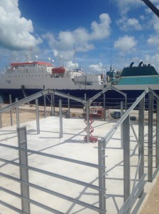 Land Rover BAR’s Bermuda base is “rapidly under construction” with