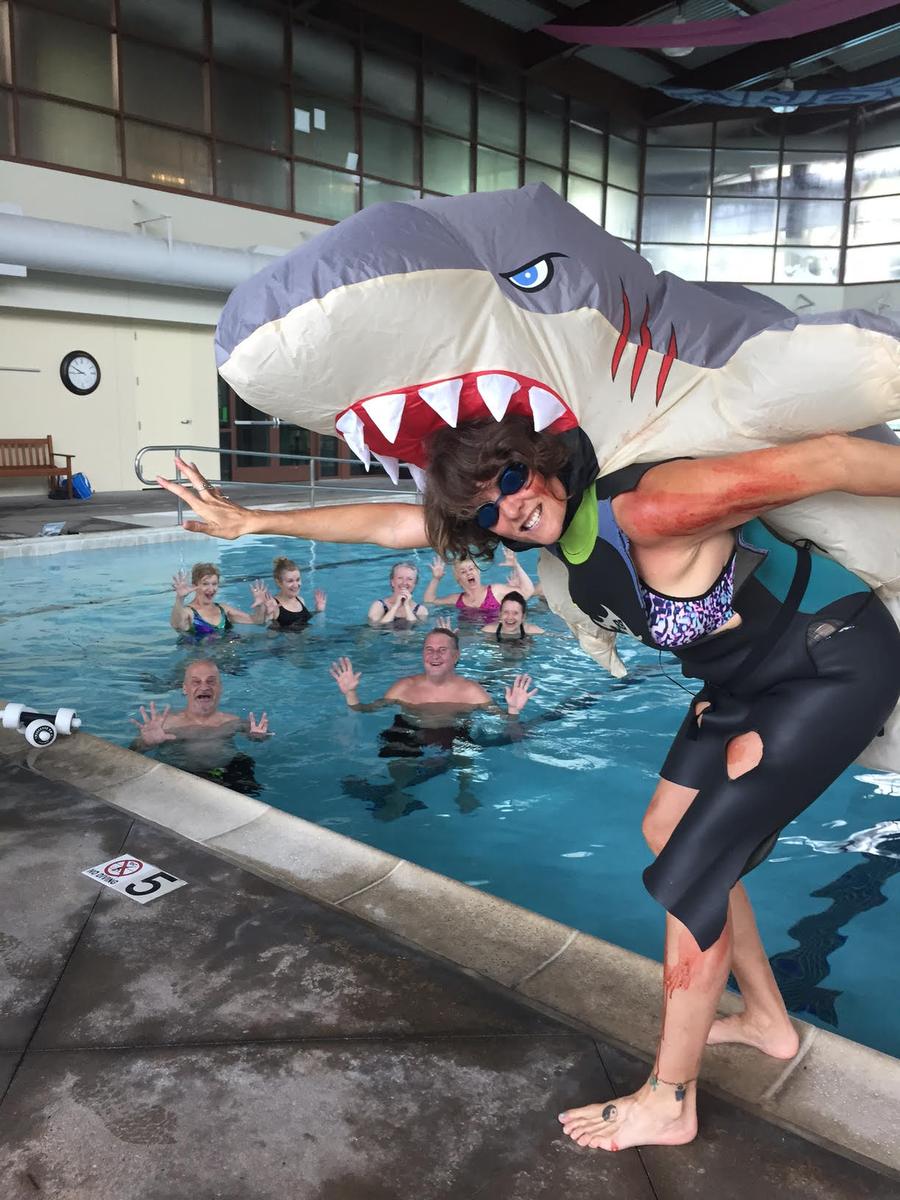 Just talking about getting in the water with sharks makes