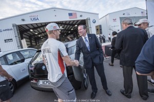 Oracle Team USA has received four all-electric BMW i3 cars