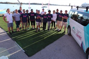 A group of employees from Hamilton Insurance Group, the Bermuda-based
