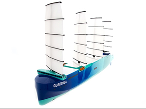 Hamburg merkezli girişimcilik şirketi Sailing Cargo, “The Quadriga sürdürülebilir gemicilik