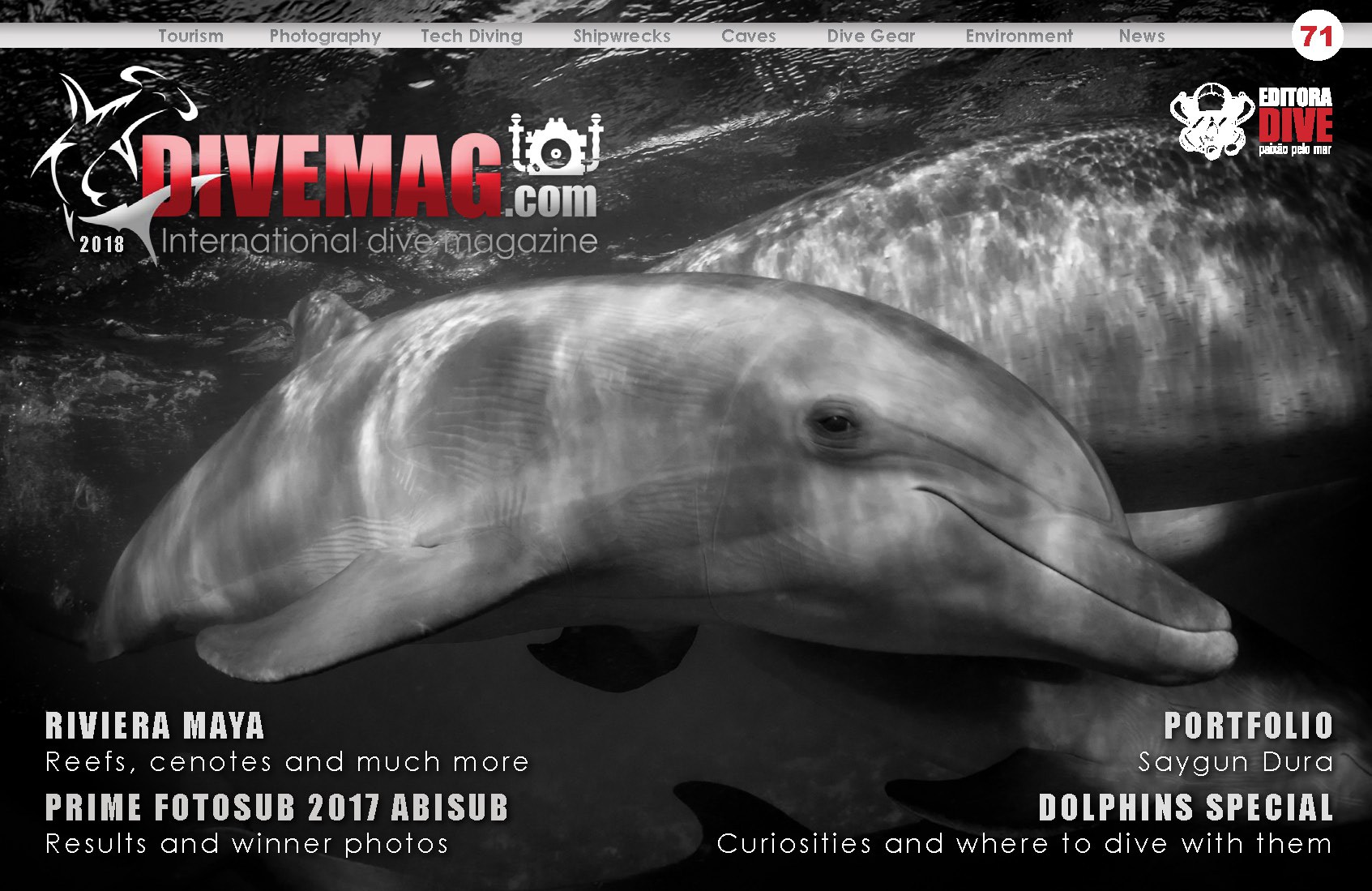 Latin Amerika’da çok tanınan Brezilya’nın sualtı dergisi “DIVEMAG International” ile
