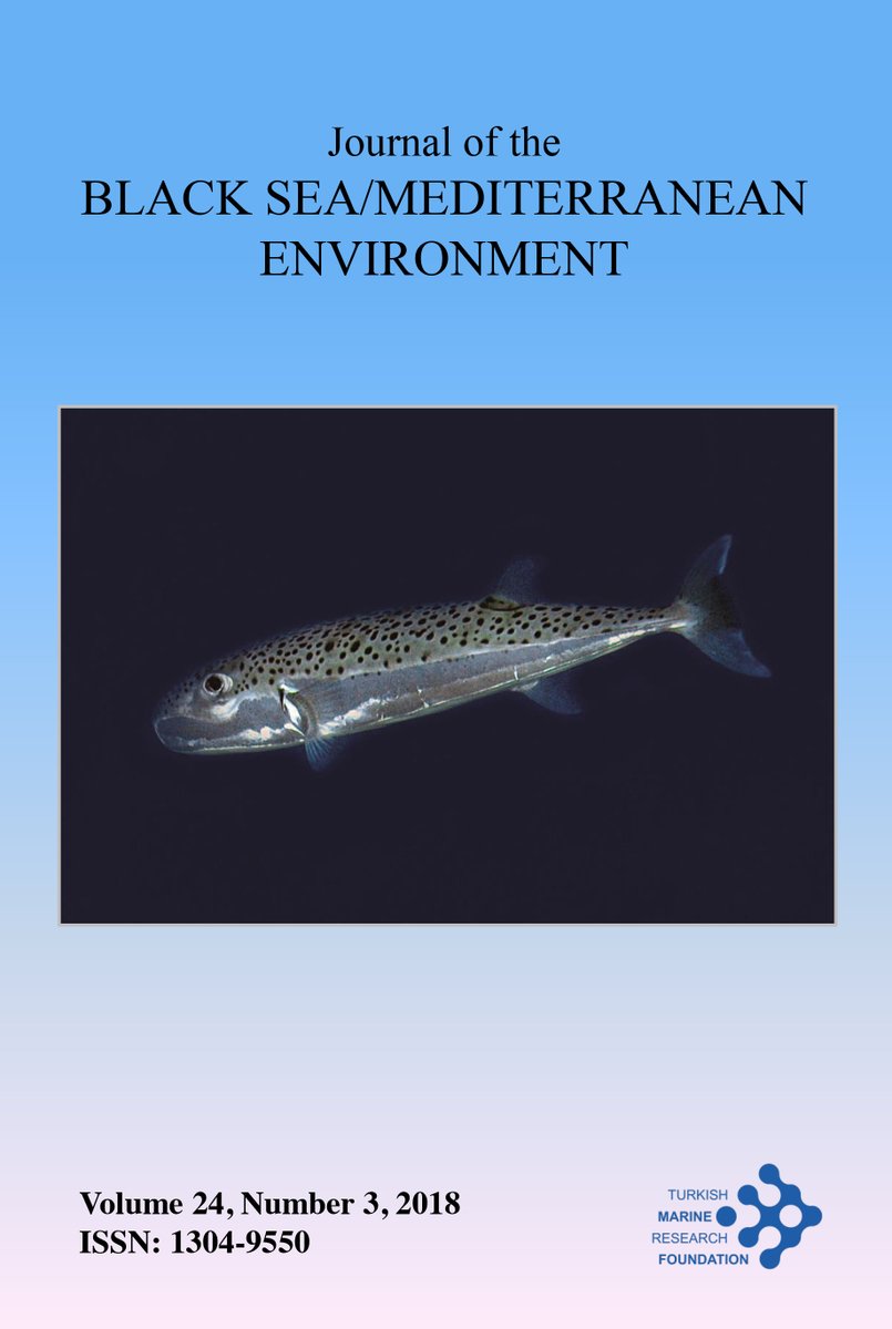 Süreli bilimsel dergimiz "Journal of Black Sea / Mediterranean Environment"in