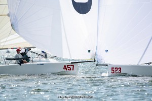 The light winds gave the A Class Classic Catamarans an
